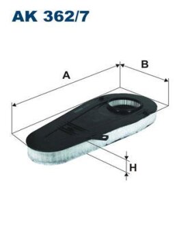 Фильтр воздушный BMW 5(F10)/7(F01) 08- FILTRON AK 362/7
