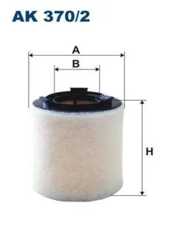 SKODA фільтр повітряний FABIA II 1.2 10-, RAPID 1.2 12- (169.5*75*149) FILTRON AK 370/2
