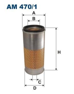 Фільтр повітряний FILTRON AM 470/1