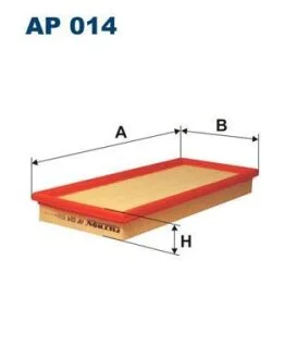 Воздушный фильтр FIAT RITMO, SEAT IBIZA I, MALAGA, RONDA 1.7D 10.79-12.93 FILTRON AP 014