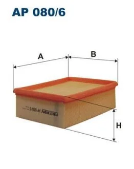 Фільтр повітряний (аналог WF6667) FILTRON AP 080/6