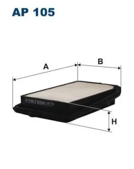 ФИЛЬТР ВОЗД. HONDA CIVIC,CRX 1.6I 16V 1990-1992 FILTRON AP 105