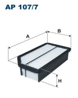 Фильтр воздушный HYUN/KIA SOUL/I20 09- 1.2-1.6 FILTRON AP 107/7