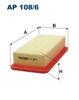 Фiльтр повiтряний FILTRON AP 108/6