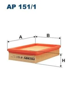 Фильтр воздушный FORD FIESTA, FIESTA III, FIESTA/MINIVAN 1.8D 03.89-02.96 FILTRON AP 151/1