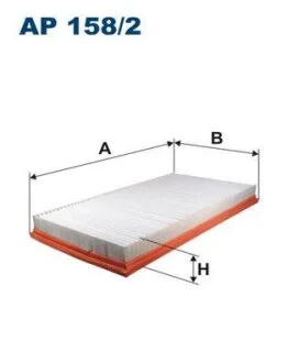 Фільтр повітряний MB Vito (W639) 3.0CDI OM642 03- FILTRON AP 158/2