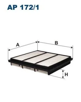 Фильтр воздушный Mitsubishi Pajero / L200 2.0/2.4/3.0 01.90- FILTRON AP 172/1