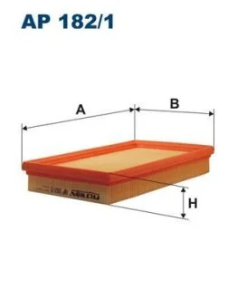 AP182/1 фильтр воздушный kia pride 1.3 -98 FILTRON AP 182/1