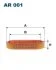 Воздушный фильтр AUDI 80 B2, POLO II, SCIROCCO 0.9-1.5 05.73-09.94 FILTRON AR 001 (фото 1)
