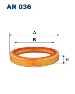 Фильтр воздушный MB W124 -93 FILTRON AR 036