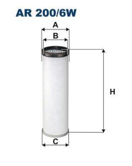 Фильтр воздушный (Груз/Комм) FILTRON AR 200/6W