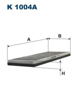 Фiльтр салону вугiльний FILTRON K 1004A