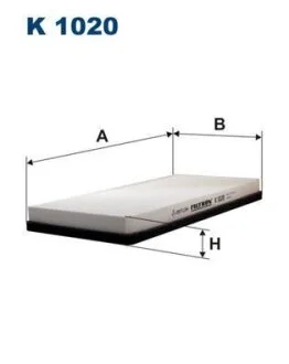 Фильтр салона PSA/PORSCHE 406/911(996)/911(997)/BOXSTER/BOXSTER S/CAYMAN/CAYMAN S -04/-13 FILTRON K 1020