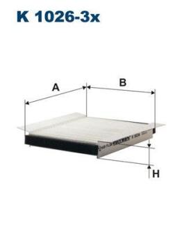 Фiльтр салону FILTRON K 1026-3X