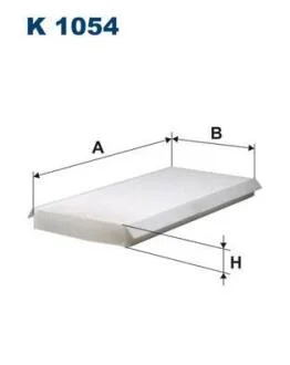 Фильтр, воздух во внутренном пространстве FILTRON K 1054