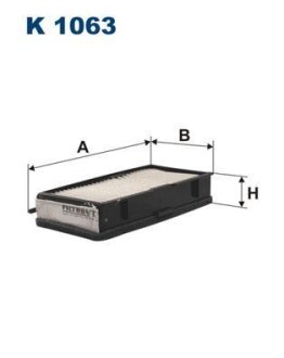 Фильтр, воздух во внутренном пространстве FILTRON K 1063