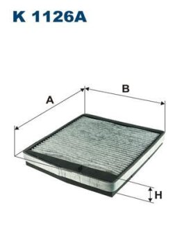 Фильтр салона VOLVO S60/S80/V70/XC70/XC90 97- угольный FILTRON K 1126A