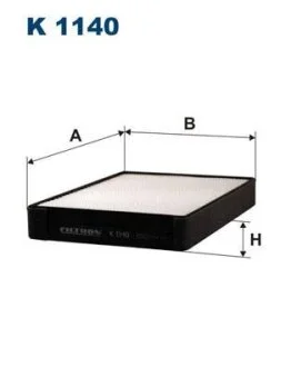 Фильтр салона HYUNDAI SANTA FE/SONATA/TRAJET/XG/MAGENTIS/OPIRUS/SORENTO -06 FILTRON K 1140