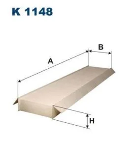 FORD фільтр повітр. салону Mondeo 1.8 00- JAGUAR X-Type 01- (510*97*34) FILTRON K 1148