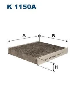 Фiльтр салону вугiльний FILTRON K 1150A