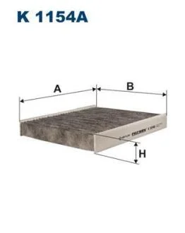 Фiльтр салону вугiльний FILTRON K 1154A