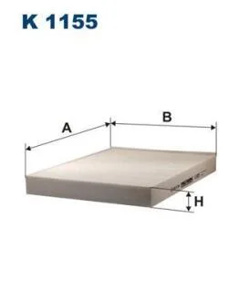 VW фільтр повітряний салону T5 03- (277*216*34) FILTRON K 1155