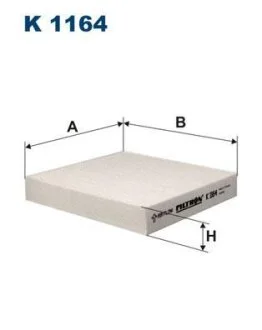 Фильтр, воздух во внутренном пространстве FILTRON K 1164