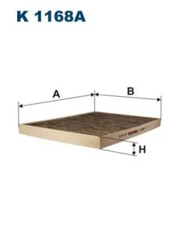 Фильтр, воздух во внутренном пространстве FILTRON K 1168A