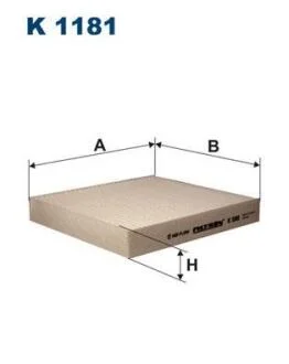 Фільтр салону (аналог WP9258) FILTRON K 1181