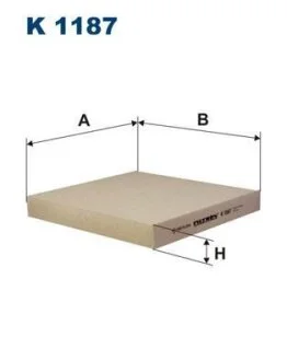 Фильтр, воздух во внутренном пространстве FILTRON K 1187