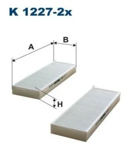 CITROEN Фильтр салона C4 Picasso Berlingo PEUGEOT (290*96*30) FILTRON K 1227-2X