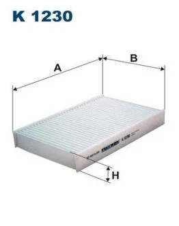 Фільтр салону Nissan Juke,Renault Fluence (236*152*30) FILTRON K 1230