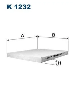 HYUNDAI Фильтр салона ACCENT IV 1.4 10-, TUCSON 2.0 04- (226*203*17) FILTRON K 1232