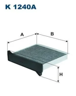 Фильтр салона MITSUBISHI LANCER/OUTLANDER -07 угольный FILTRON K 1240A