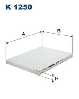 Фiльтр салону FILTRON K 1250