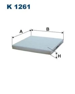 Фільтр салону CITROENFIATPEUGEOT (235*249*25) FILTRON K 1261