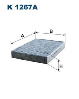 Фiльтр салону вугiльний FILTRON K 1267A