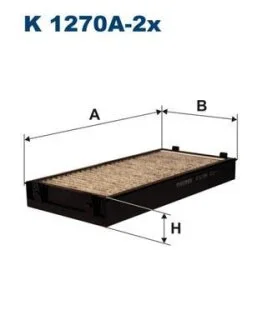 Фильтр салона BMW X5(E70)/X6(E71) 07- упак.2шт. угольный FILTRON K 1270A-2X