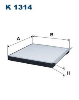 Фильтр салона Hyundai Accent III Elantra i20 i30 ix35 1.0-2.0 98- FILTRON K 1314