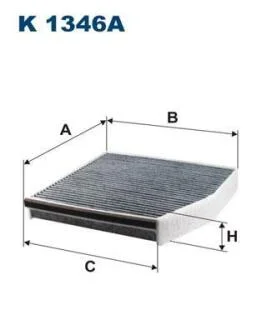 Фiльтр салону вугiльний FILTRON K 1346A