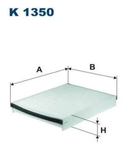 Фiльтр салону FILTRON K 1350