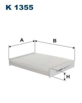 NISSAN фільтр салону Qashqai 13- (180*249*36) FILTRON K 1355