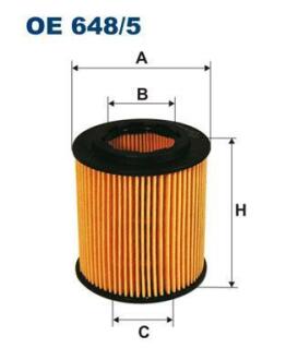 Фiльтр масляний FILTRON OE 648/5