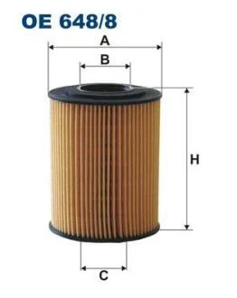 Фильтр масляный OPEL ASTRA H/ASTRA J/MERIVA 04- 1.7 DIESEL FILTRON OE 648/8