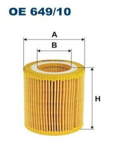 Фильтр масляный BMW F10/F20/F30 11- N20B20A FILTRON OE 649/10