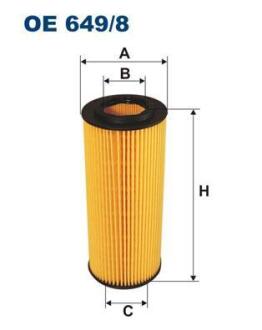 Фiльтр масляний FILTRON OE 649/8