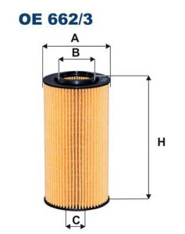Фильтр масляный VOLVO C30/C70 II/S40 II/S60 II/S80 II/V50/V70 II/XC60/XC70 II/XC90 07- DIESEL FILTRON OE 662/3