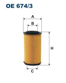 Фільтр масляний FILTRON OE 674/3