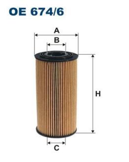 Фiльтр масляний FILTRON OE 674/6