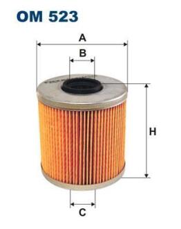 Фiльтр масляний FILTRON OM 523